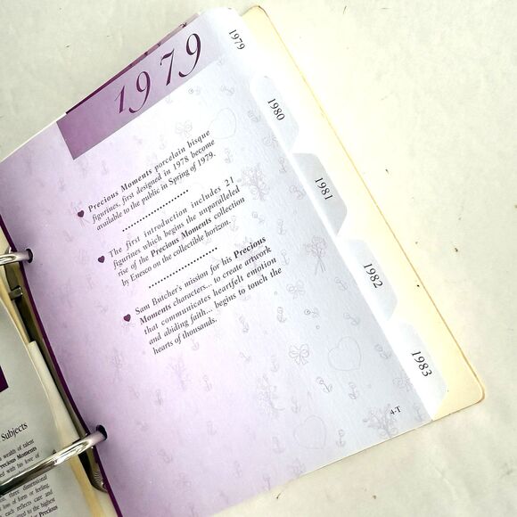 Vtg 1996 The Enesco Precious Moments Log Book Collectors Club Catalog 1979-1998 - Picture 4 of 11